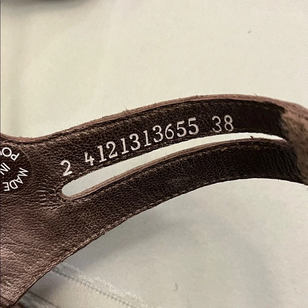 Mephisto Tan Leather Sandals size 38 - Picture 6 of 8